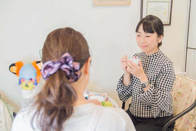 丁寧なカウンセリングの様子